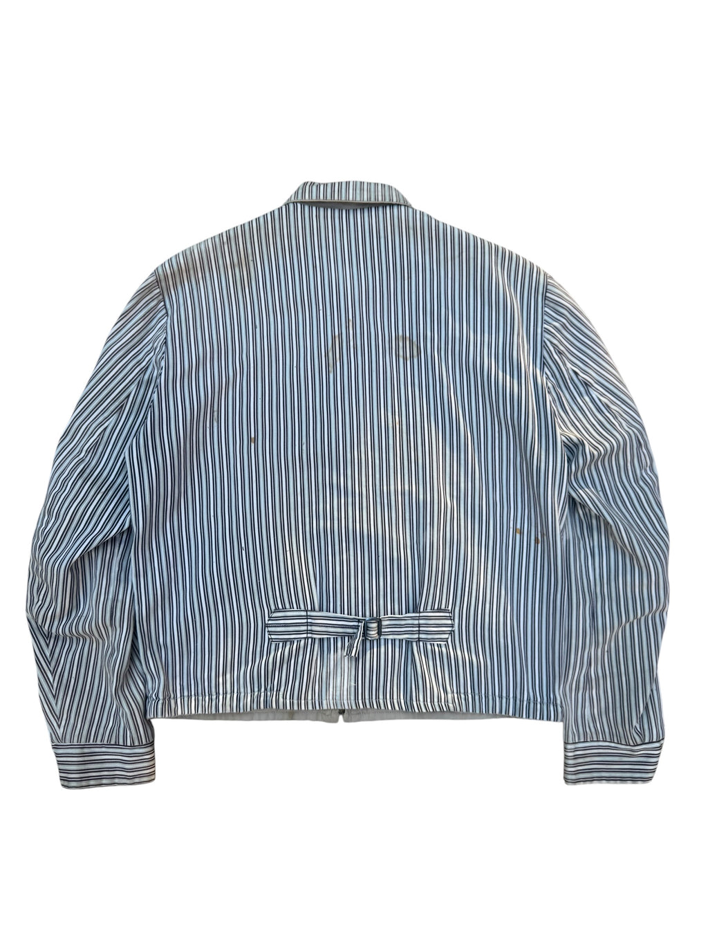 1950s Benkerts striped buckle back reversible cotton ricky jacket