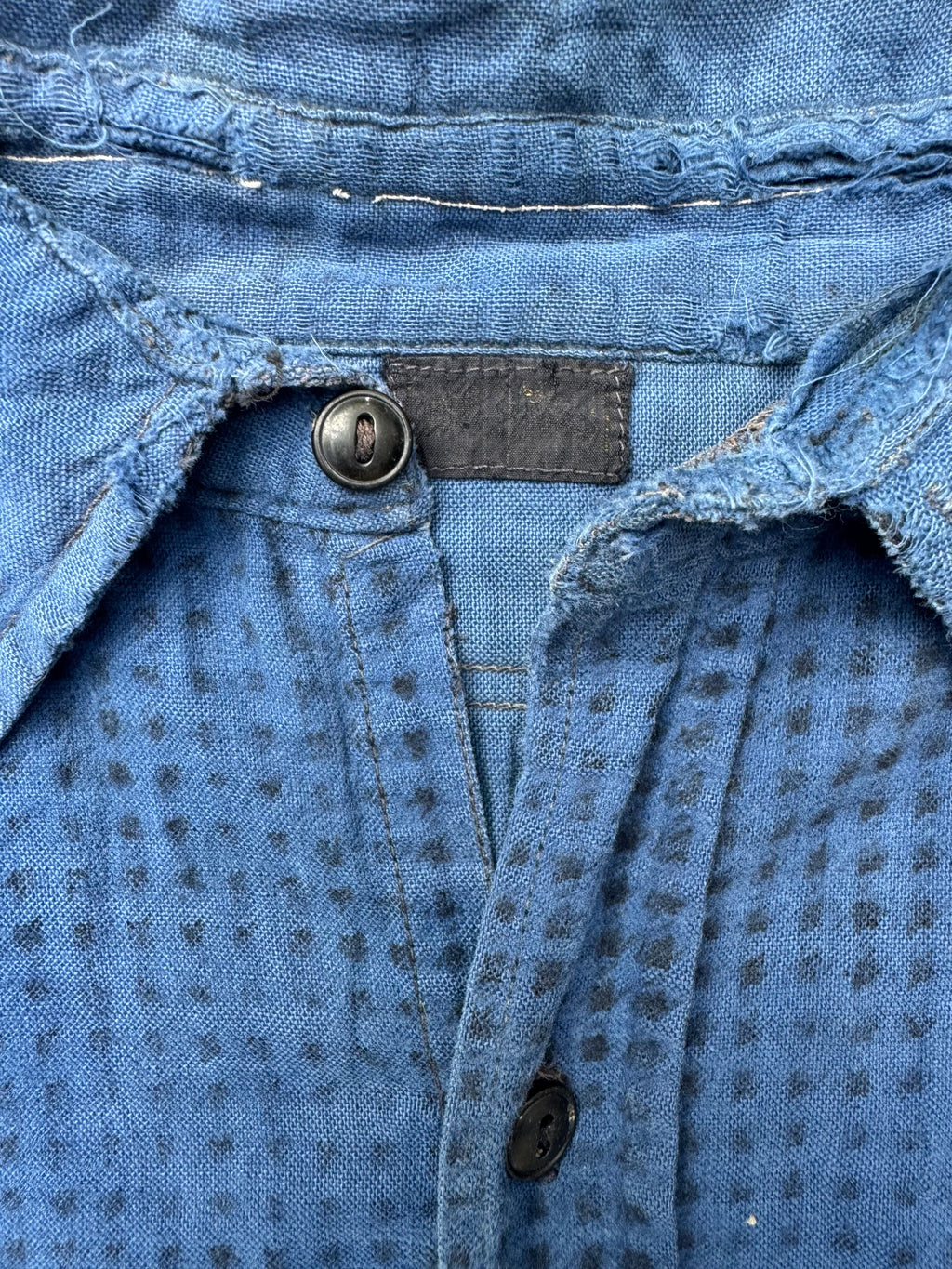 1930s Big Jess blue plaid cotton flannel