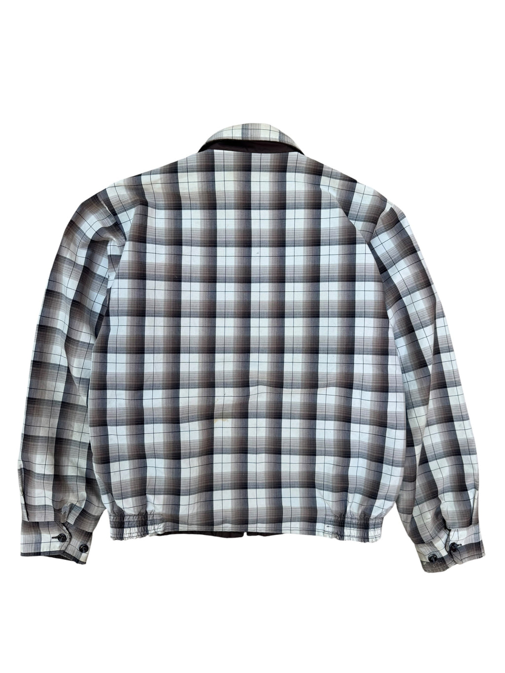 1950s reversible shadow plaid cotton/nylon ricky jacket
