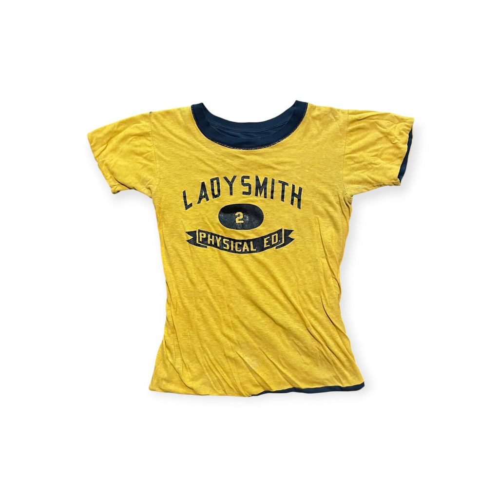 1960s reversible Ladysmith phy ed tee