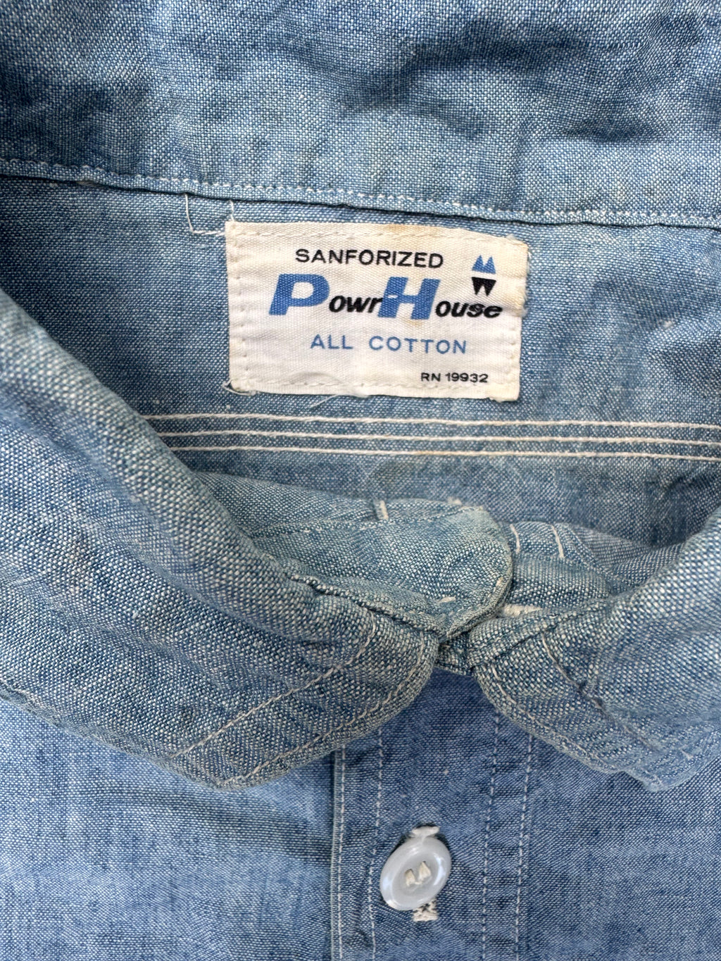 1960s PowrHouse cotton chambray shirt