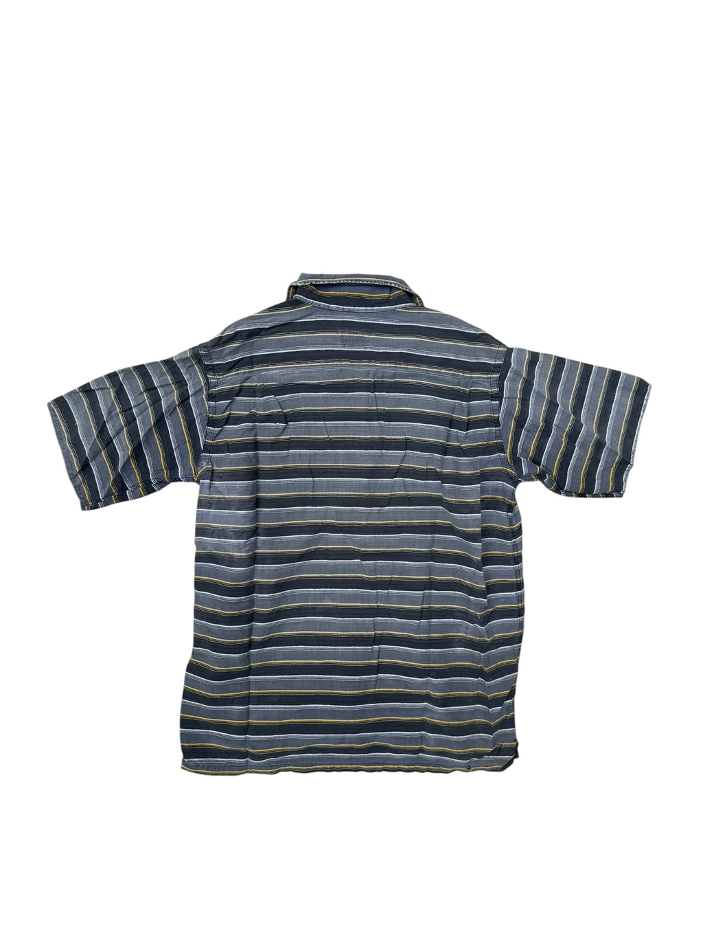 1950s Stay Shop black horizontal stripe short sleeve shirt