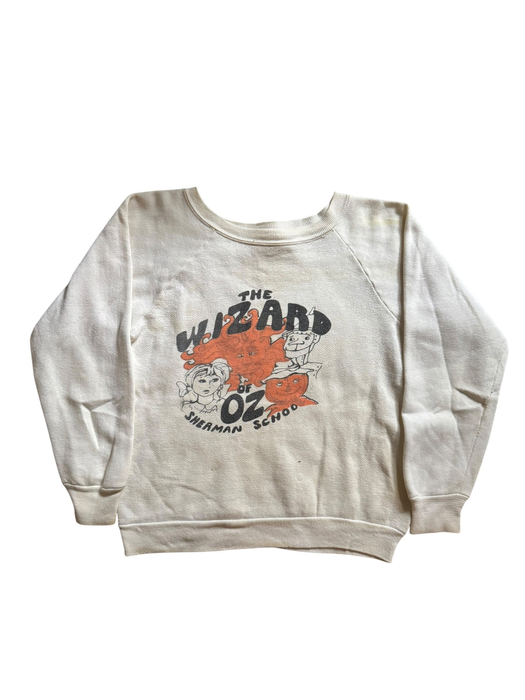 1970s Wizard of Oz cotton crewneck sweatshirt