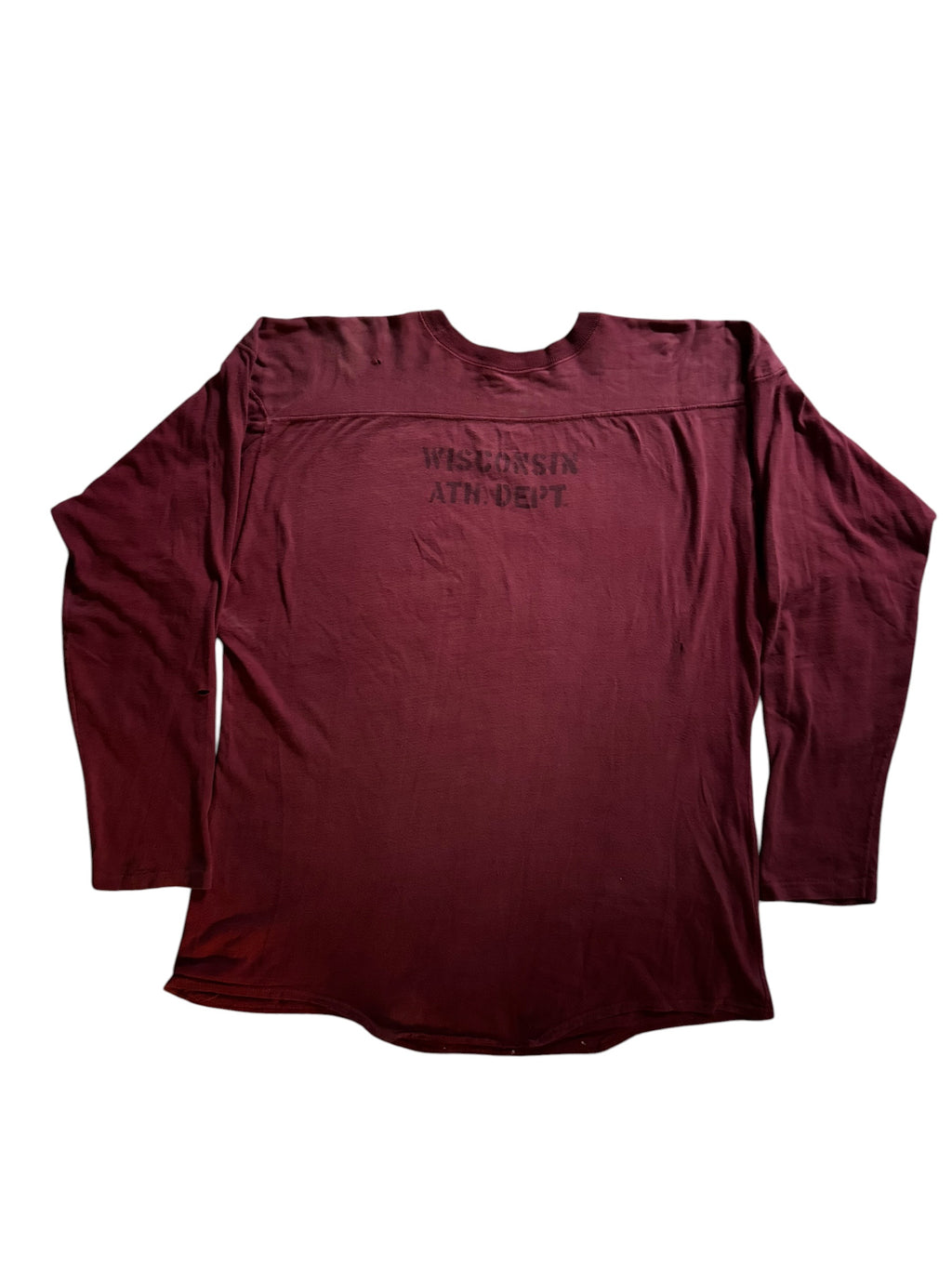 1950s Champion Wisconsin stencil cotton jersey