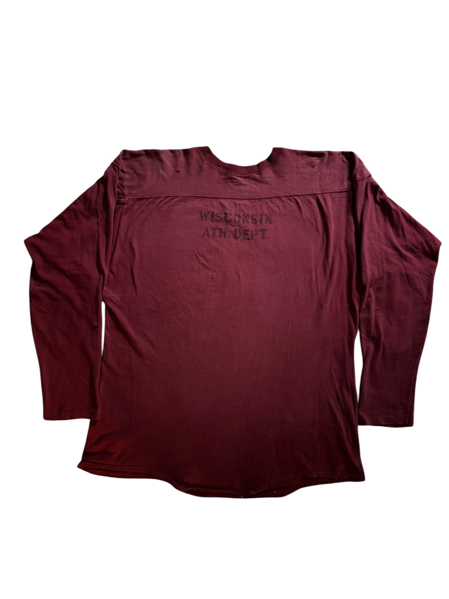 1950s Champion Wisconsin stencil cotton jersey