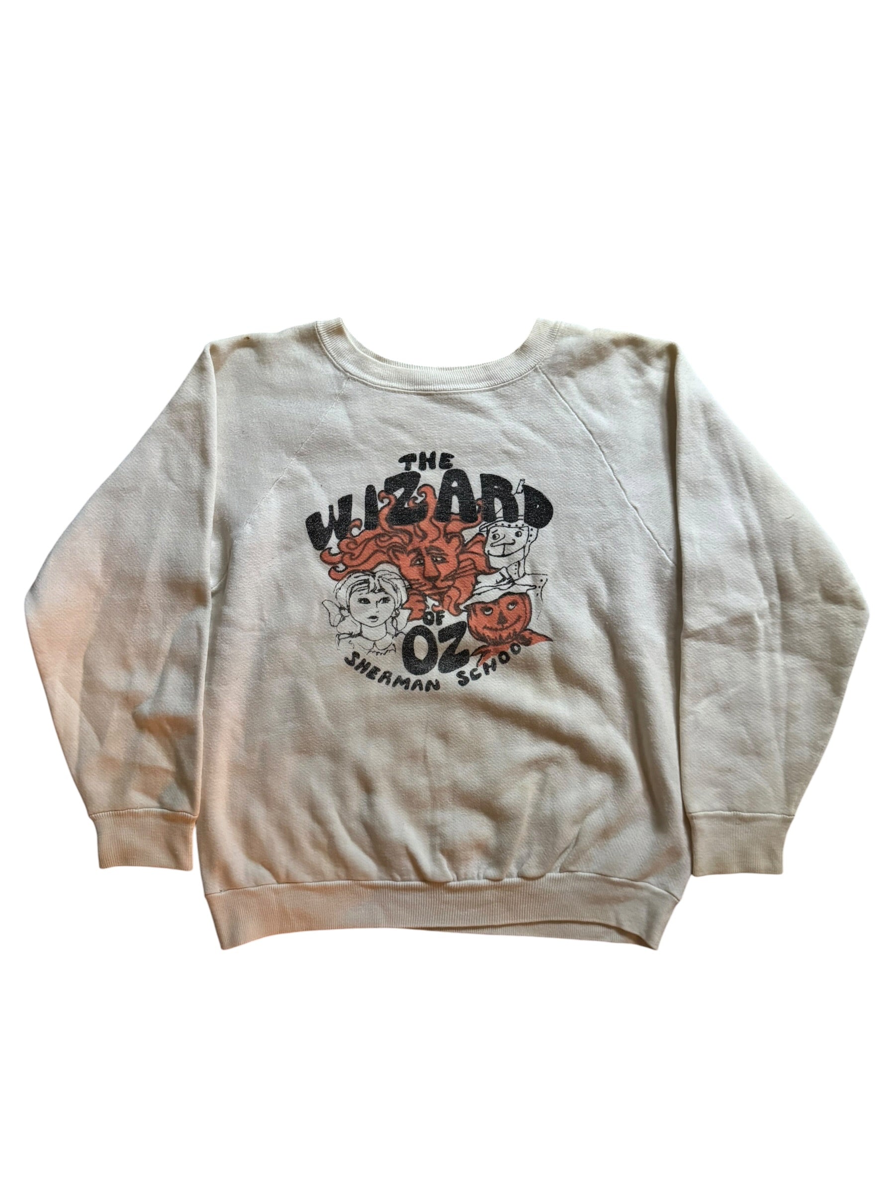 1970s Wizard of Oz cotton crewneck sweatshirt