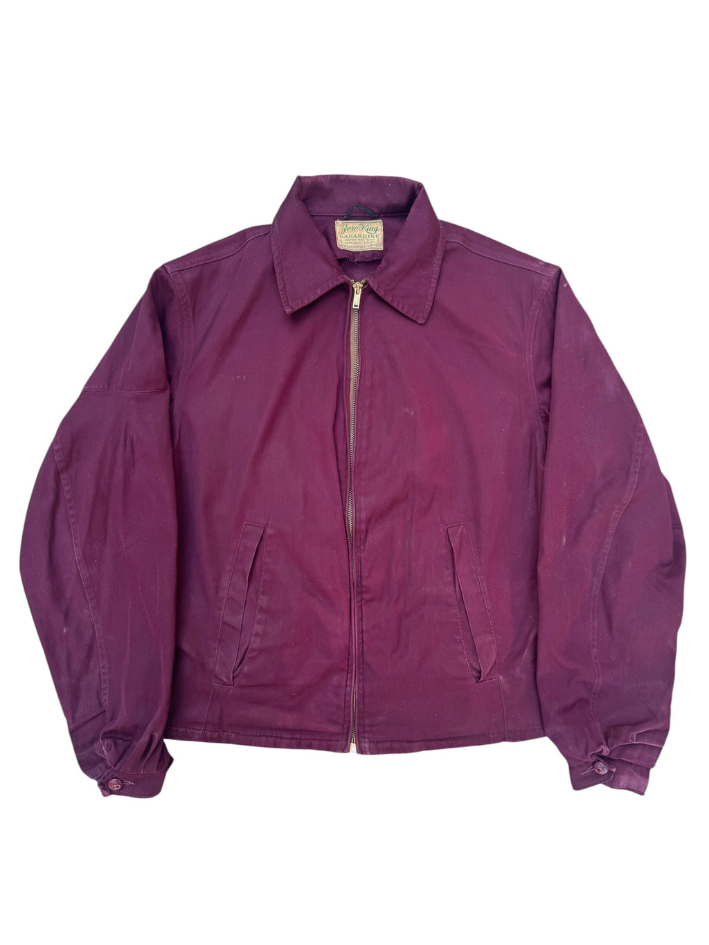 1940s Zero King belted back gabardine jacket