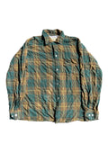 1950s Arrow Chevella plaid rayon loop collar shirt