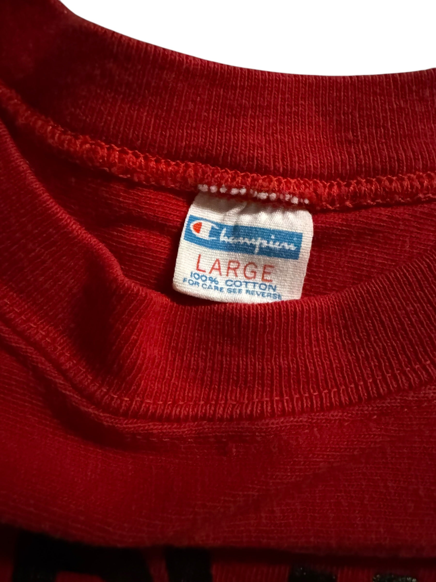 1970s Champion blue bar Harvard cotton jersey