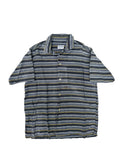 1950s Stay Shop black horizontal stripe short sleeve shirt