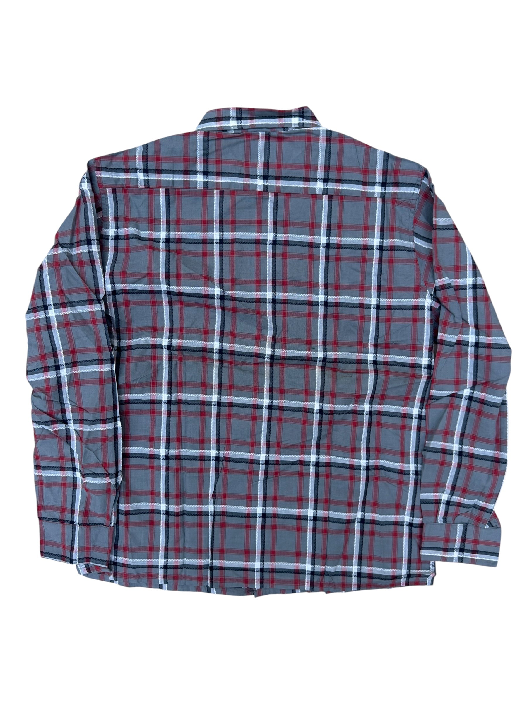 1960s deadstock Aldens cotton plaid loop collar shirt