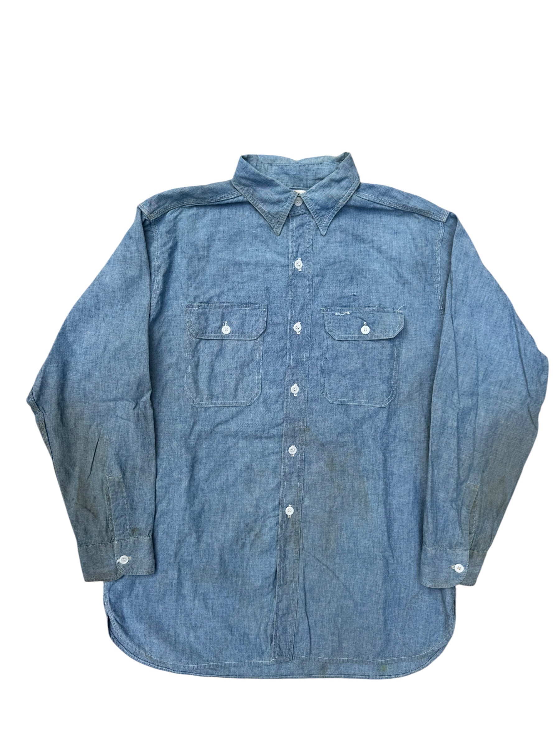 1960s PowrHouse cotton chambray shirt