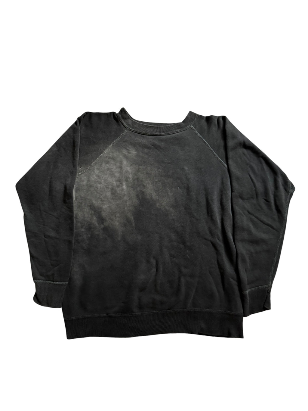 1950s faded black cotton sweatshirt