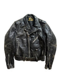 1950s 2-star epaulette horsehide motorcycle jacket