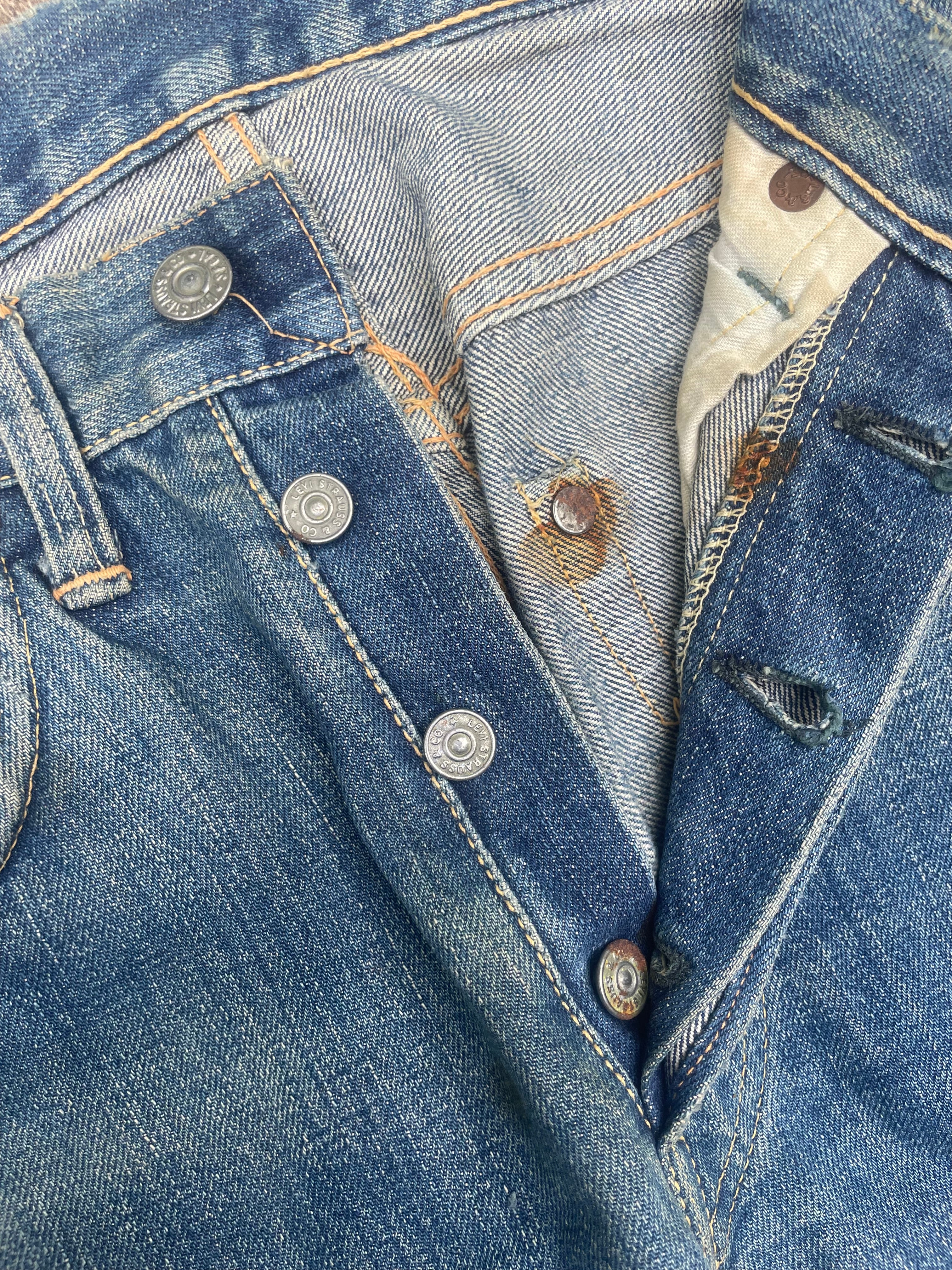 1940s/1950s Levi’s hidden rivet selvedge denim jeans