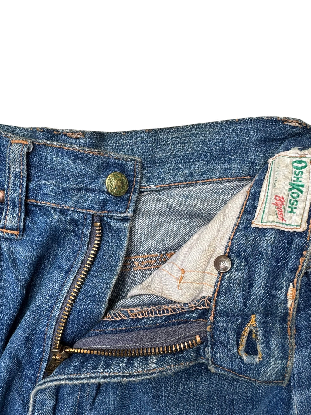 1950s Oshkosh half selvedge denim jeans