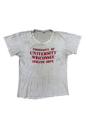 1960s University of Wisconsin stencil print cotton tee