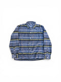 1950s Royal Court silk cotton horizontal stripe shirt