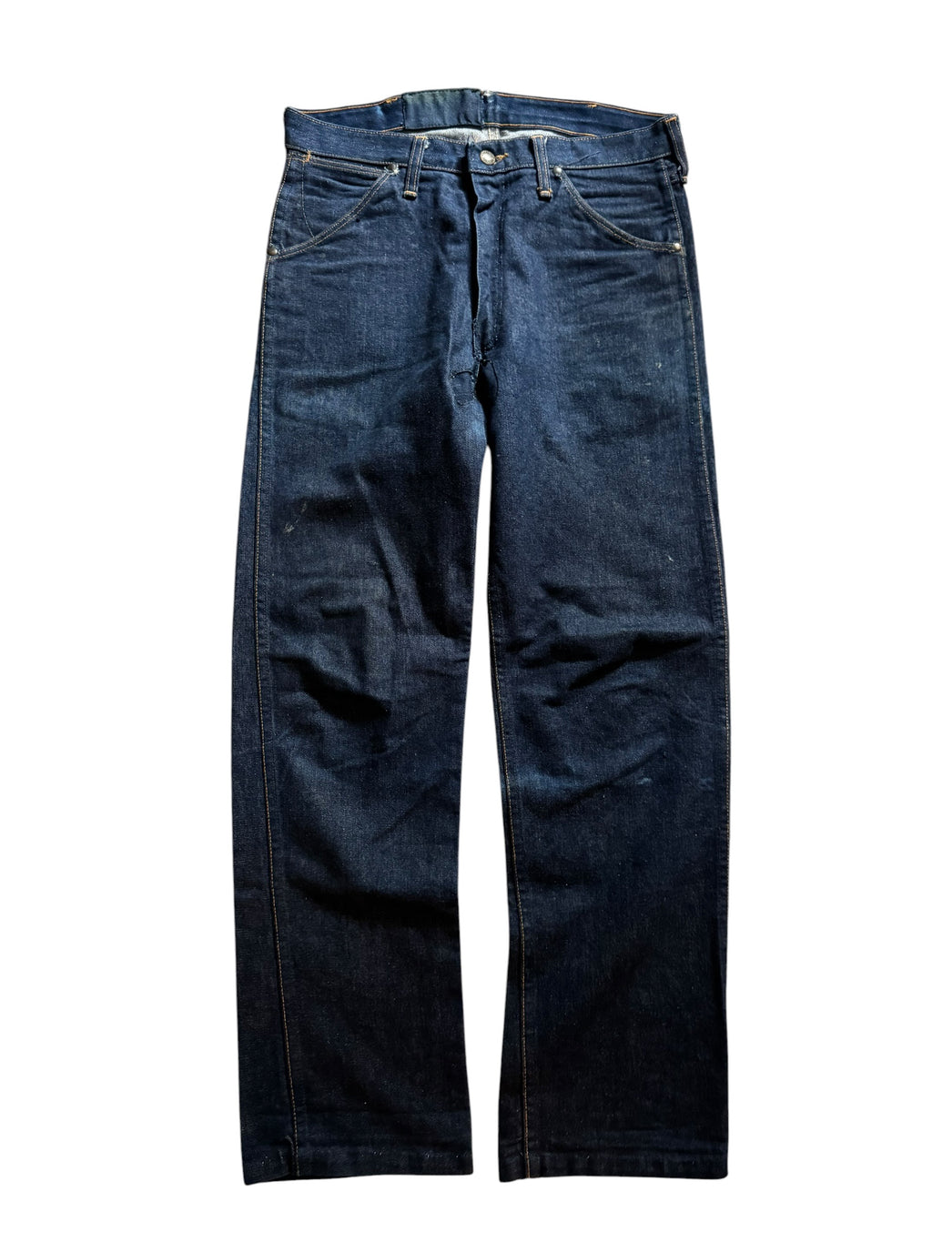 1950s Buckhide dark wash repaired denim jeans