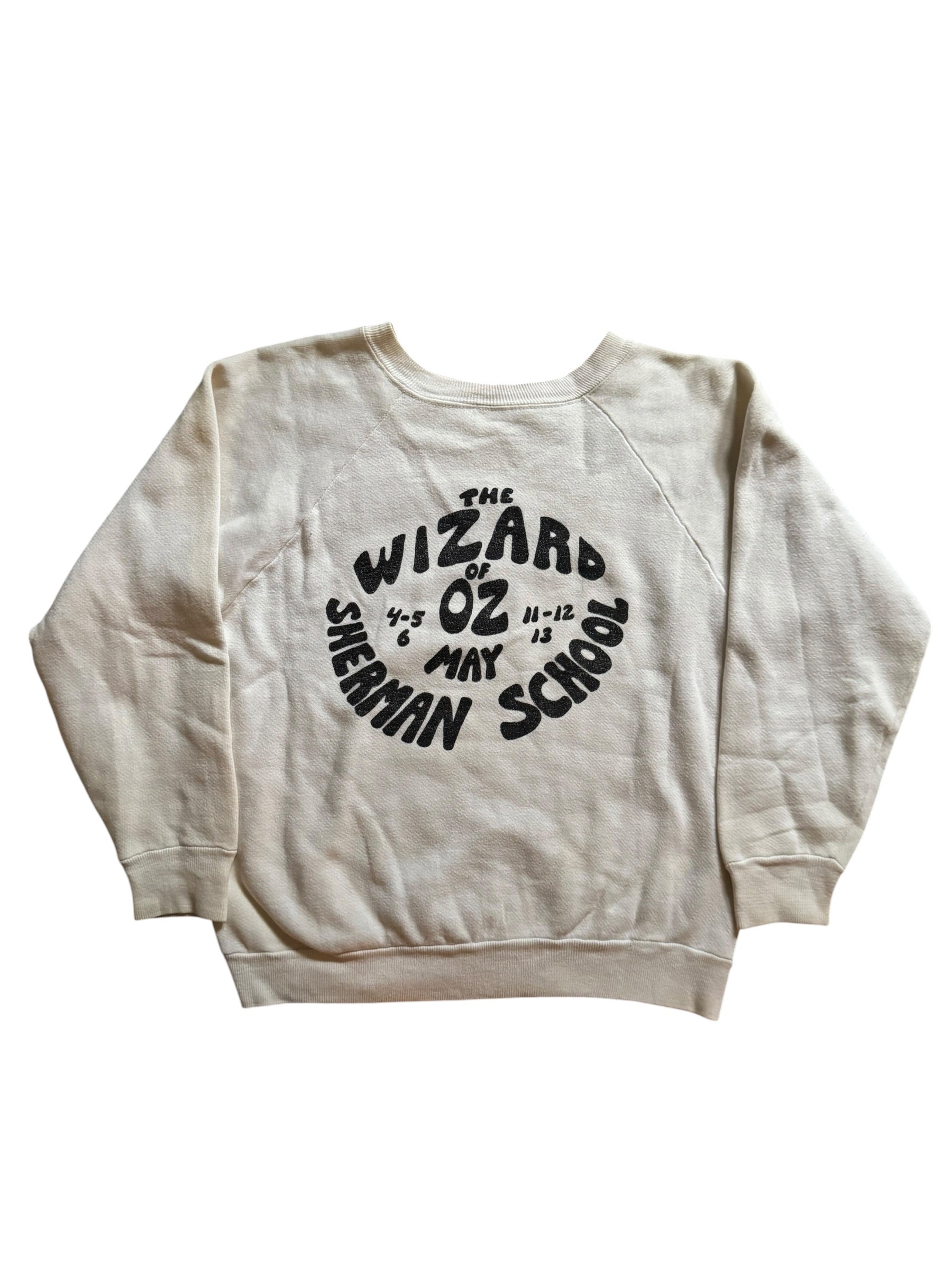 1970s Wizard of Oz cotton crewneck sweatshirt