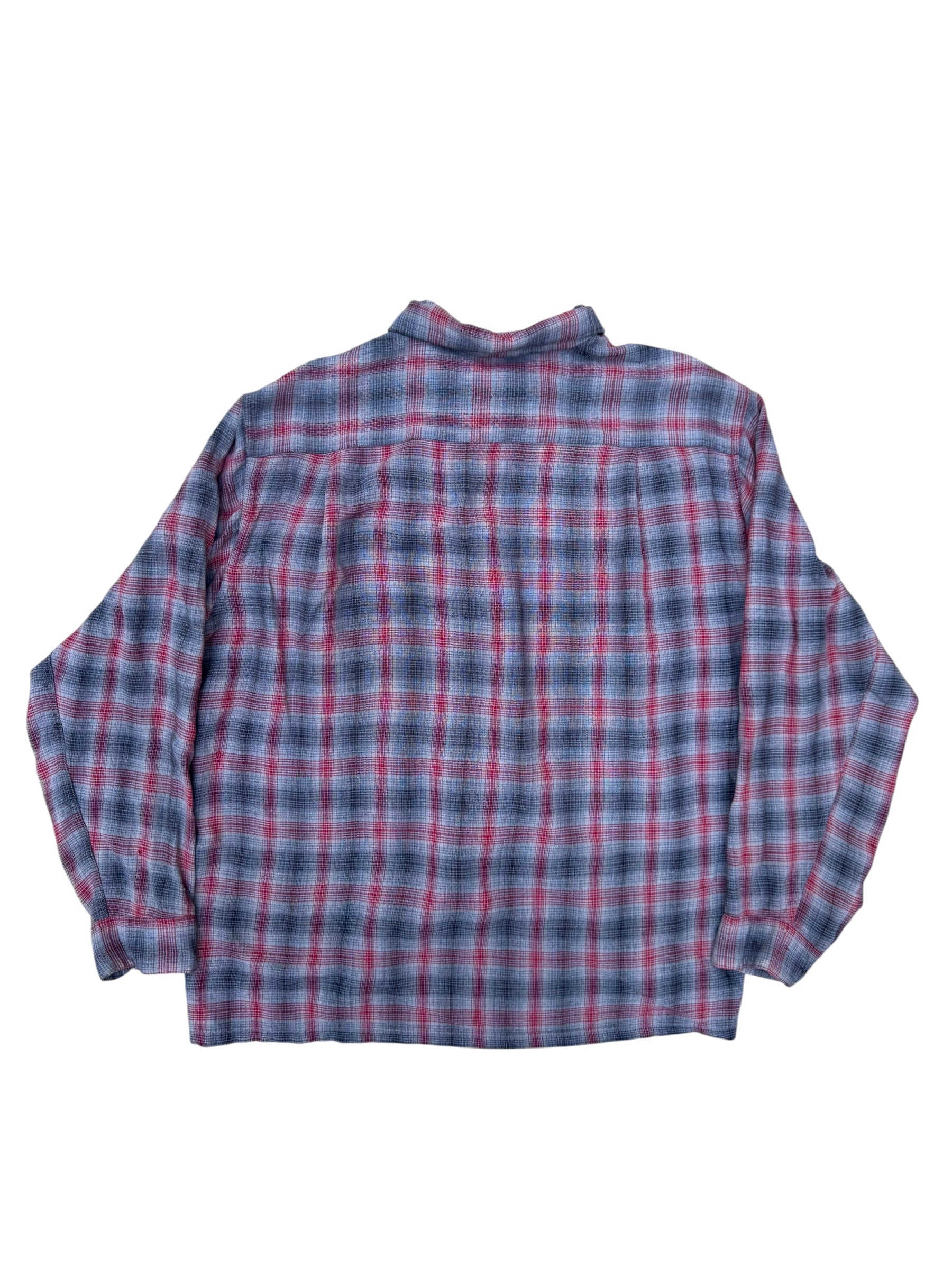 1950s Towncraft rayon shadow plaid shirt