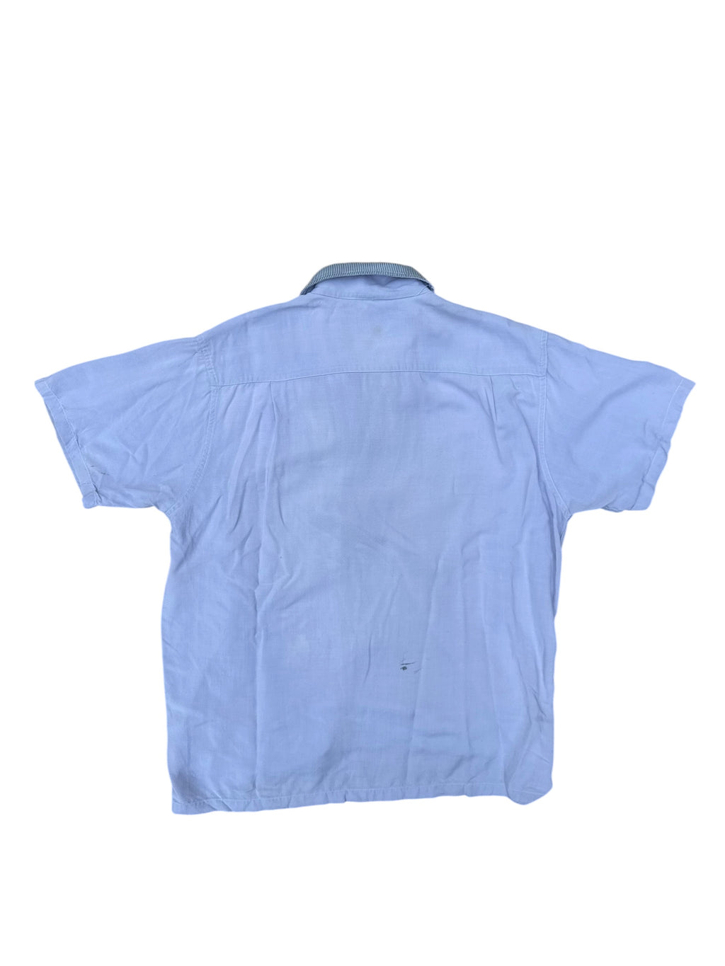 1950s Silk O Rama short sleeve loop collar rayon shirt