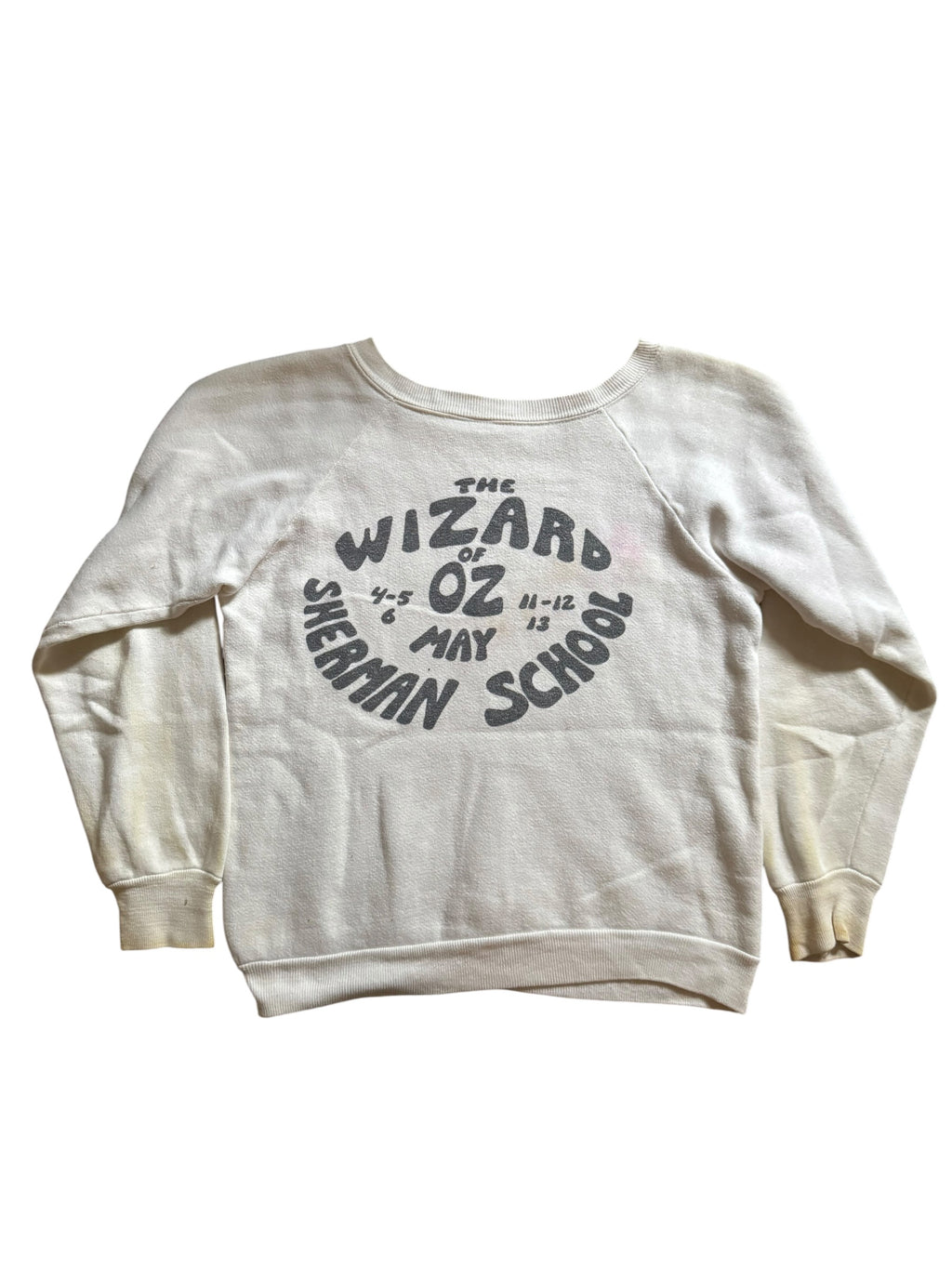 1970s Wizard of Oz cotton crewneck sweatshirt