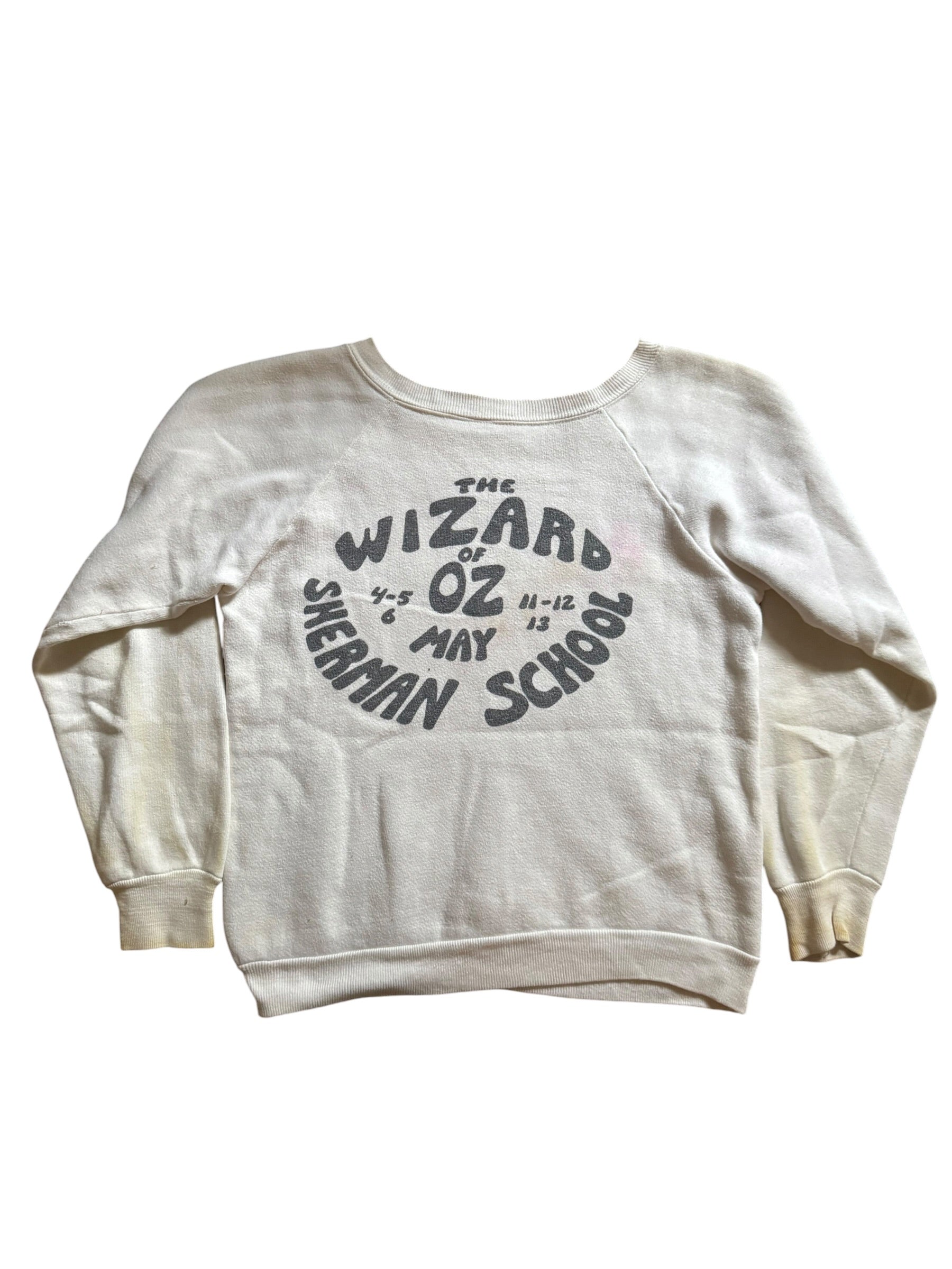 1970s Wizard of Oz cotton crewneck sweatshirt