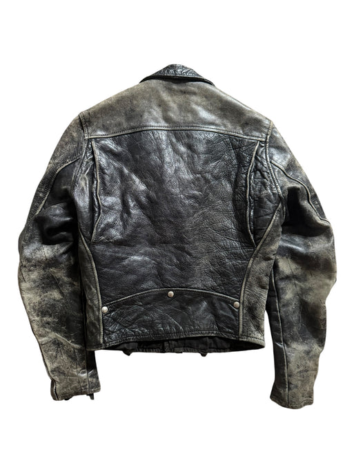 1950s 2-star epaulette horsehide motorcycle jacket