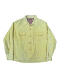 1950s Towncraft De Luxe yellow corduroy loop collar shirt