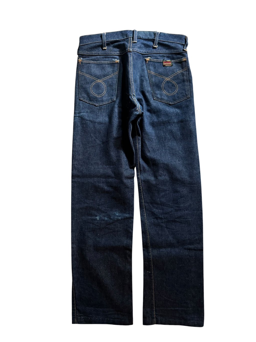 1950s Buckhide dark wash repaired denim jeans