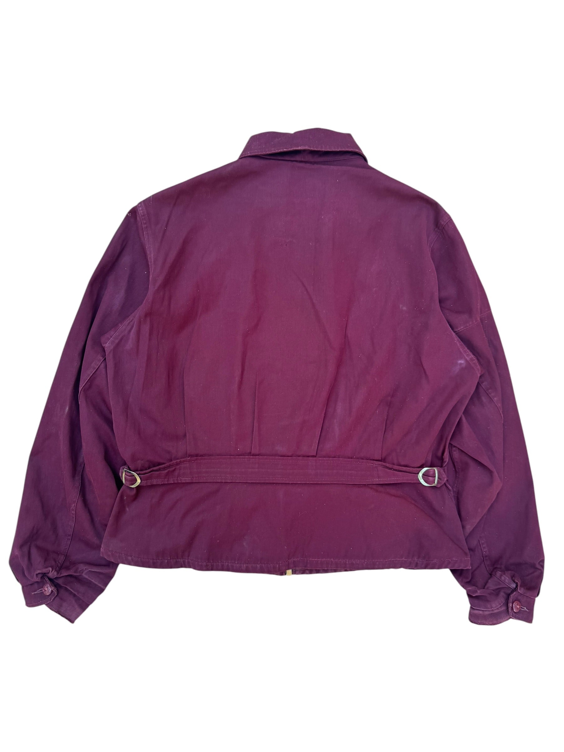 1940s Zero King belted back gabardine jacket
