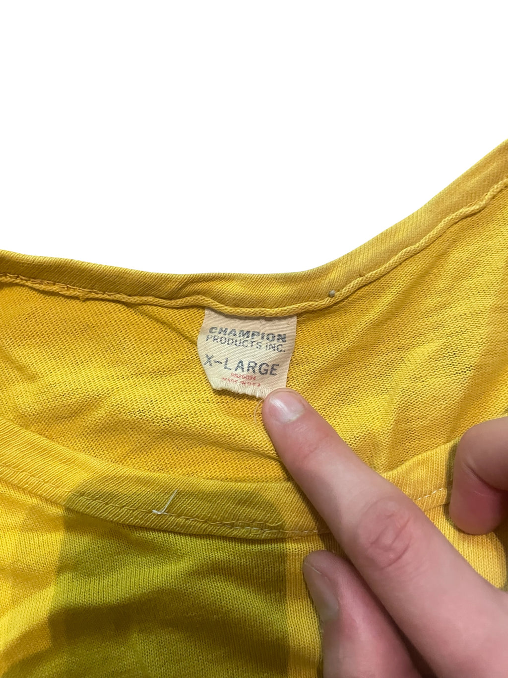 1960s Champion striped sleeve all cotton tee